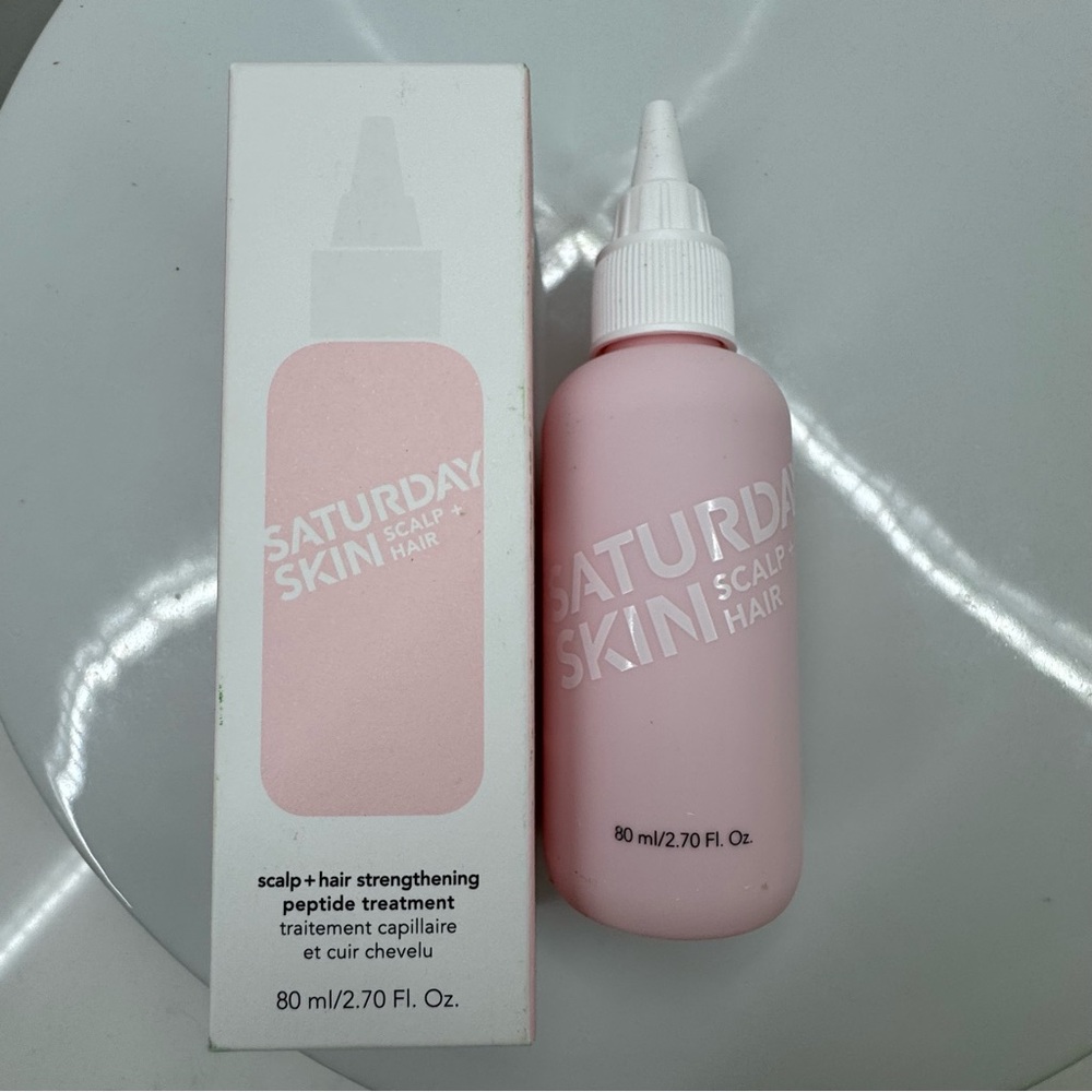Saturday Skin scalp + hair
Strengthening Peptide Treatment 
80 ml/2.70 Fl. Oz.